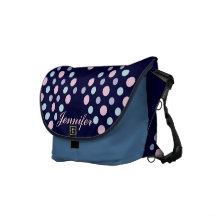 Bolinhas da bolsa mensageiro em formas do diamante