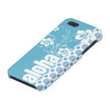 Bolinhas dos azuis bebés; Aloha iPhone 5 Capa