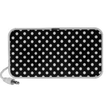 Bolinhas preto e branco caixinha de som para iPhone