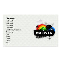 Bolívia frutado bonito cartoes de visitas