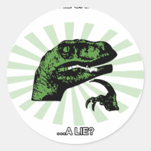 Bolos e mentiras de Philosoraptor Adesivos Redondos