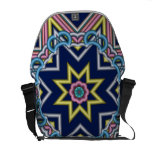 Bolsa mensageiro geométrica/abstrata artística