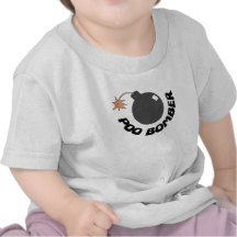 Bombardeiro de Poo (t-shirt do bebê)