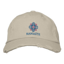Boné bordado Namaste da ioga