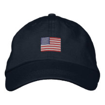 Boné de beisebol da bandeira americana