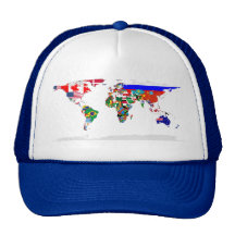 Boné embandeirado do mundo