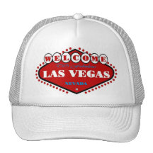 Boné ENCARNADO do logotipo de Las Vegas