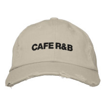 Boné "esfarrapado" oficial do CAFÉ R&B