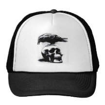 Boné Trucker Mercenários Caveira Corvo