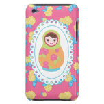 Boneca bonito e rosas do assentamento do russo de  capas iPod touch