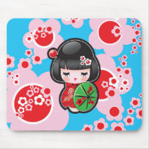 Boneca de Kawaii do japonês - Mousepad