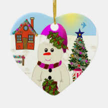 Boneco de neve #3 enfeites