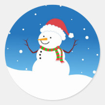 Boneco de neve adesivo