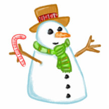 Boneco de neve fotoescultura