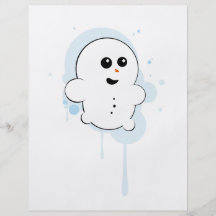boneco de neve urbano modelo de panfleto