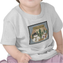 Bonecos de neve do feriado tshirt