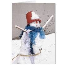 Bonhomme de Neige Cartões
