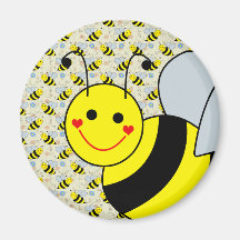 Bonito Bumble a abelha Imãs