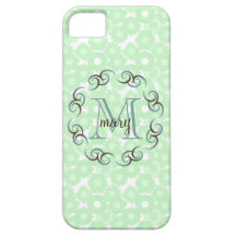 Bonito moderno do monograma elegante do nome da in capa de iPhone 5 Case-Mate