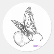 Borboleta Adesivos