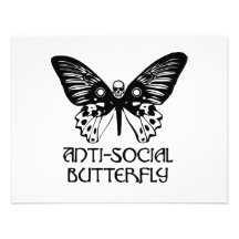 Borboleta anti-social convite