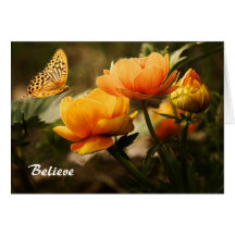 Borboleta floral cartões