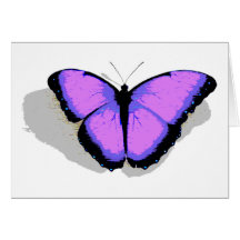 Borboleta roxa! cartoes