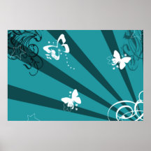 Borboletas e estrelas poster