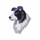 Border collie moleton bordado