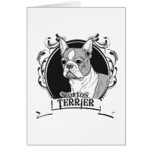 BOSTON TERRIER (2) CARTÃO