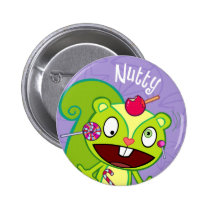 Botão bonito de noz broches