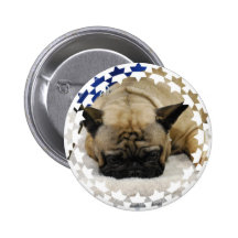 Botão bonito do buldogue francês pins