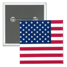 Botão com a bandeira dos EUA Botons