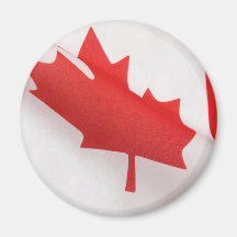 botão curvado do padrão da bandeira de Canadá Imã De Geladeira