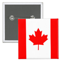 Botão da bandeira de Canadá Boton