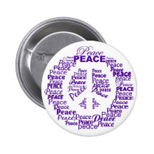 Botão da paz - roxo botons