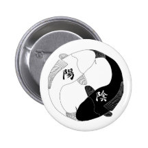 Botão de Yin e de Yang Botons