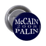 Botão do azul de McCAIN PALIN 2008 Botons