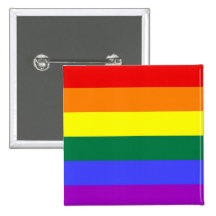 Botão do orgulho de LGBT (quadrado) Botons