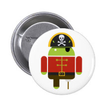 Botão do pirata do Android Botons