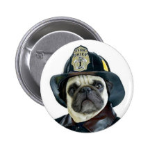 Botão do Pug do bombeiro Botons