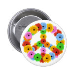 Botão do símbolo de paz pins