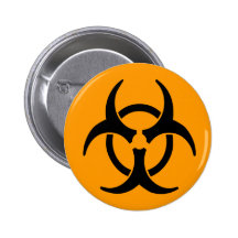 Botão do símbolo do Biohazard Botons