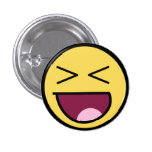Botão impressionante feliz da cara broches