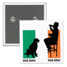 Botão irlandês do baby-sitter boton