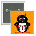 Botão mau Bling do pinguim WTF Pins
