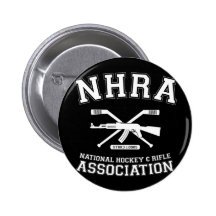 Botão nacional da associação do hóquei e do rifle botons
