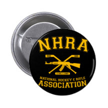 Botão nacional da associação do hóquei e do rifle pins