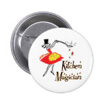 Botão retro da arte do cozinhar do mágico da cozin botons