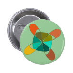 Botão retro maluco broches